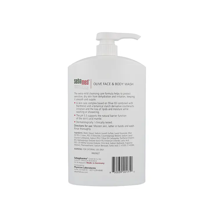 Olive Face & Body Wash - Size: 1000 ml