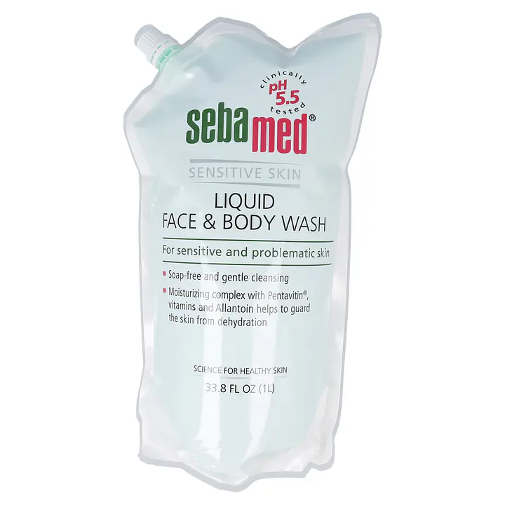 Liquid Face and Body Wash Refill - Size: 1000 ml