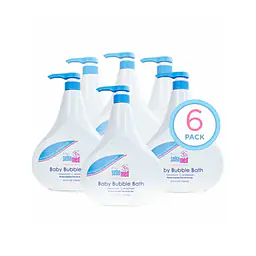 Baby Bubble Bath with Pump - 6 x 1 Liter Bottles (6 pack) - Master