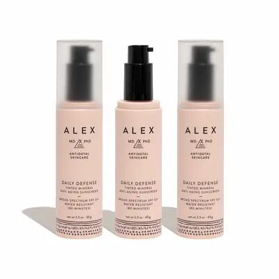 Alex MD PhD SPF 50+ Daily Defense Tinted Mineral Anti-Aging Sunscreen secondary image