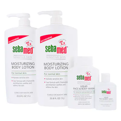 Sebamed Moisturizing Body Lotion with Face & Body Wash and Travel Wash primary image