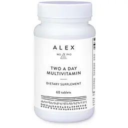 Alex MD PhD Two A Day Multivitamin (Allergen & Preservative-Free) - 60 tablets - Master