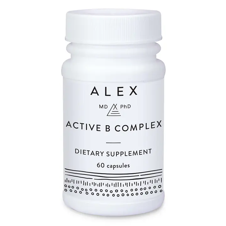 Alex MD PhD Active B Complex (Allergen & Preservative-Free) - 60 capsules - Master
