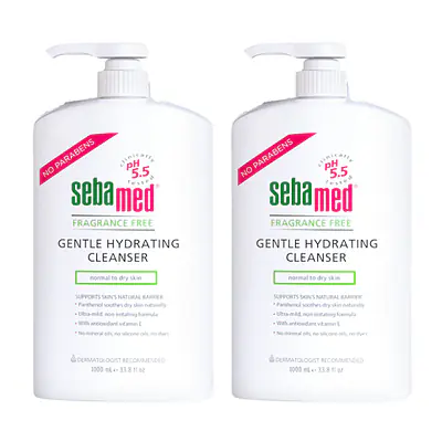 FRAGRANCE FREE GENTLE HYDRATING CLEANSER - 1000 ML (2 pack) primary image