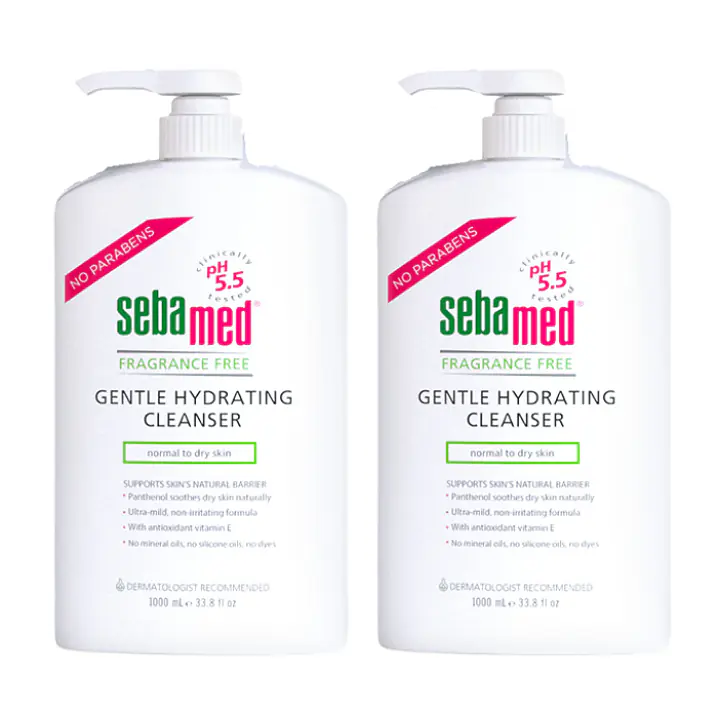 FRAGRANCE FREE GENTLE HYDRATING CLEANSER - 1000 ML (2 pack)